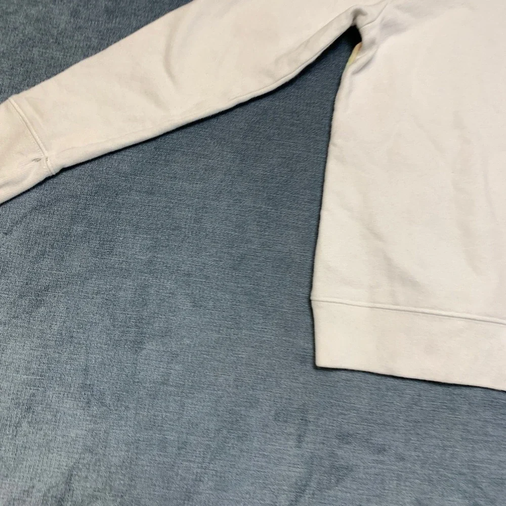 Gap Hoodie Kids M8 White Rainbow Graphic Print Logo Short Sleeve Pullover